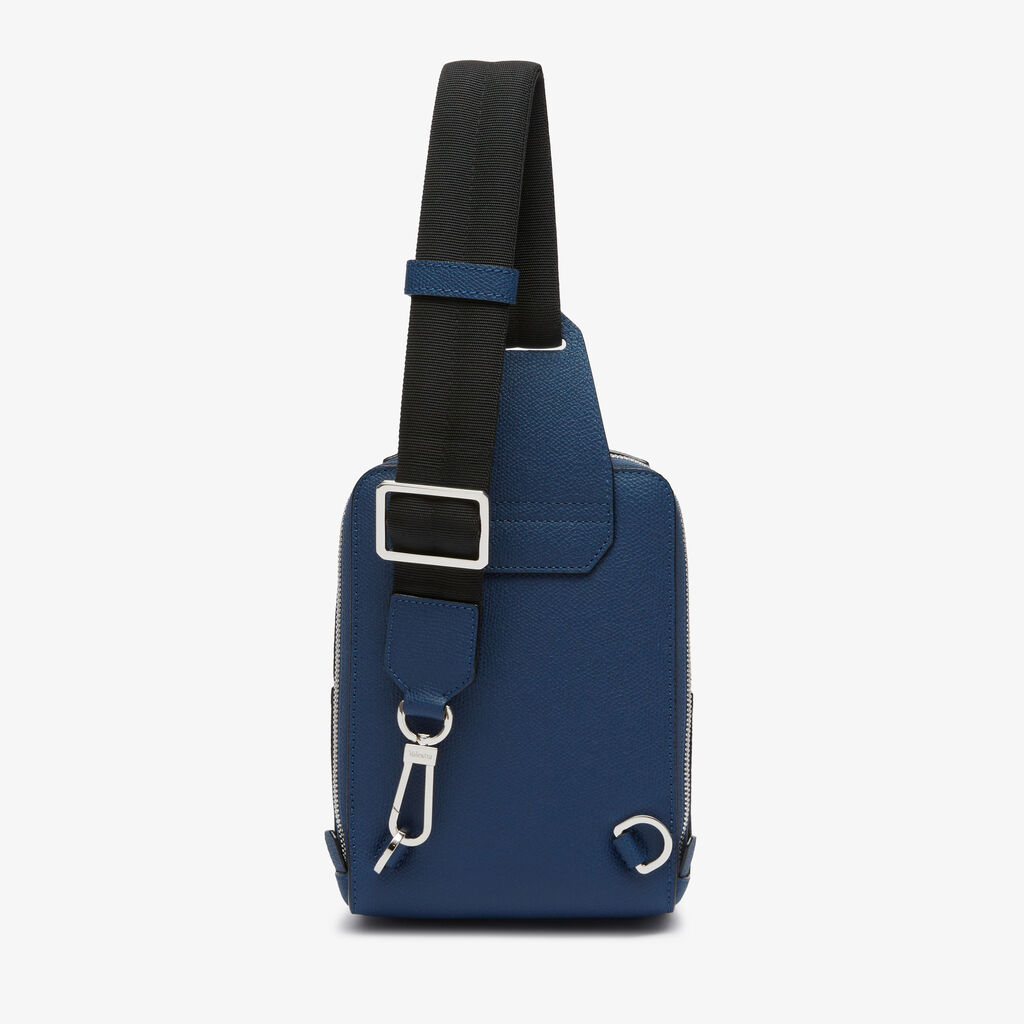 V-line One Shoulder Mini Backpack - Sapphire Blue - Vitello VS - Valextra - 5