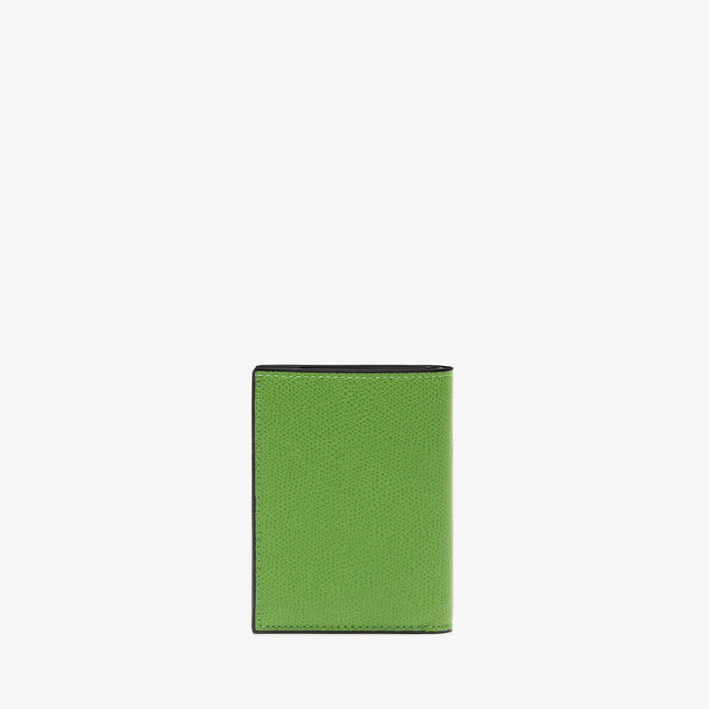 Bifold Wallet 4CC - Grass Green - Vitello VS - Valextra - 4