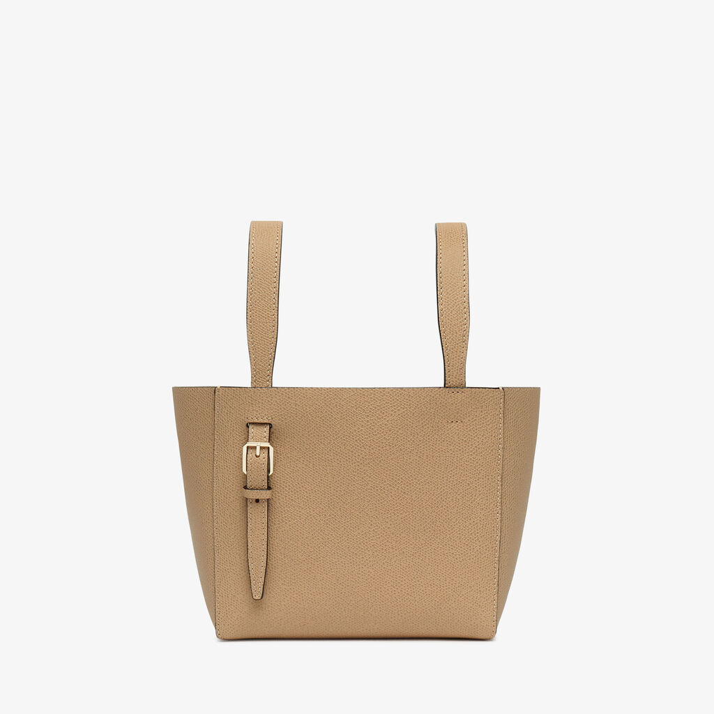 Soft Bucket Micro bag - Cachemire Beige - Vitello VS - Valextra - 3