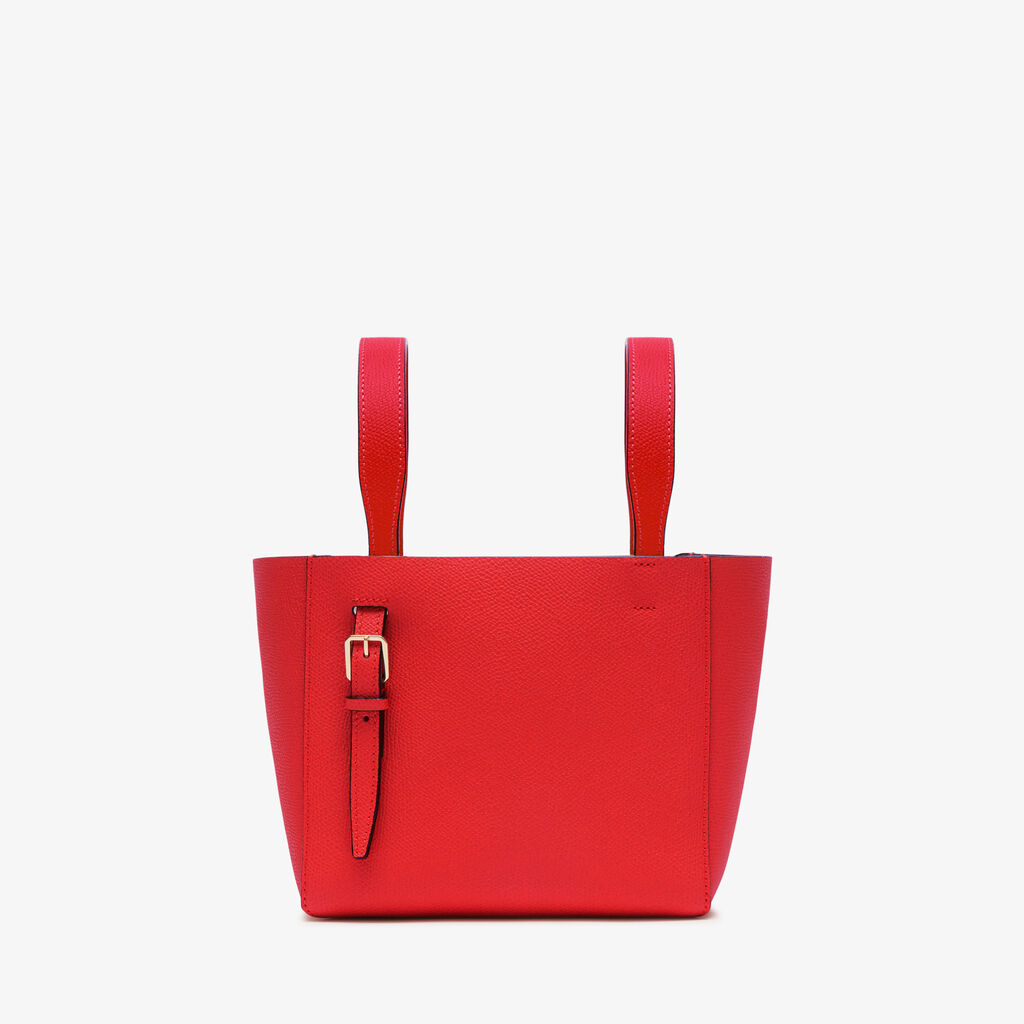 Soft Bucket Micro bag - Cremisi Red - Vitello VS - Valextra - 6