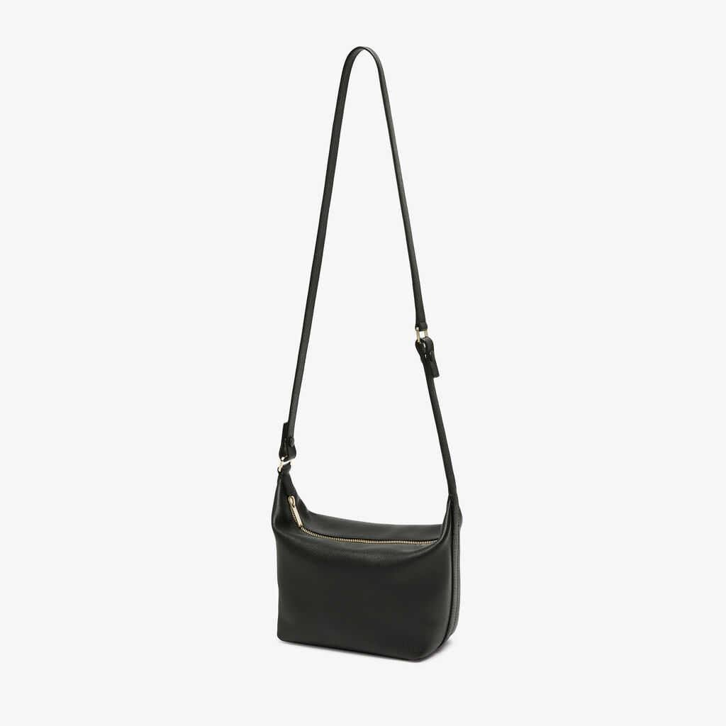 Borsa a Mano Mochi Mini - Nero - Vitello Millepunte Soft - Valextra - 5