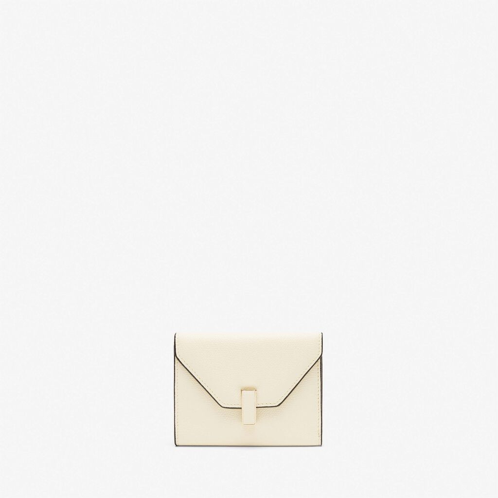 White Leather Small Purse | Valextra Iside