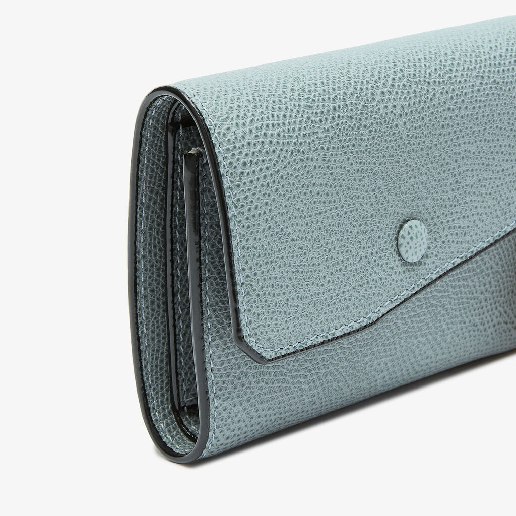 Pocket Purse 6CC - Smokey Blue - Vitello VS - Valextra - 3