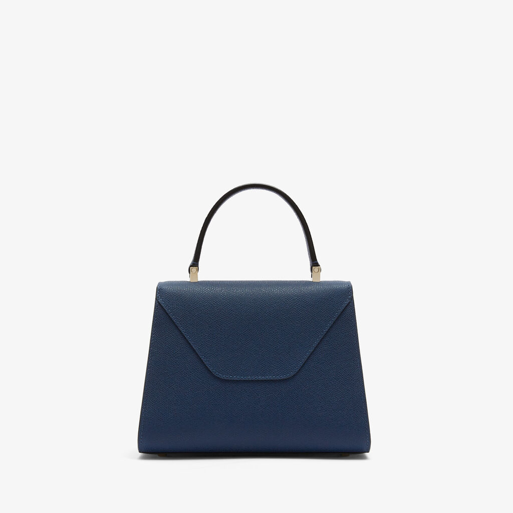 Iside Top Handle Mini Bag - Sapphire Blue - Vitello VS - Valextra - 5