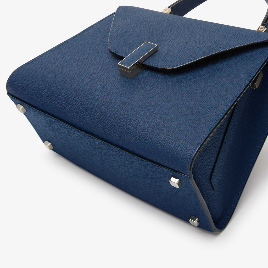 Iside Top Handle Medium Bag - Sapphire Blue - Vitello VS - Valextra - 4