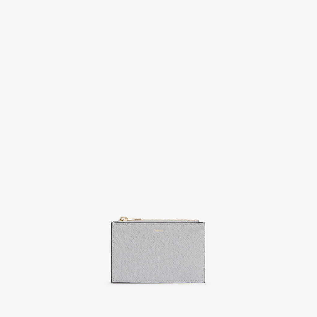 Card Holder 3CC with Zip - Stone Grey - Vitello VS - Valextra - 5