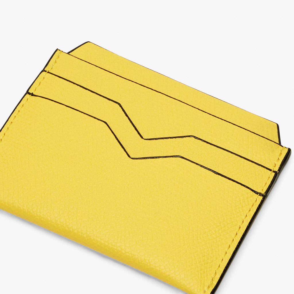 4CC Card Case - Yellow - Vitello VS - Valextra - 2