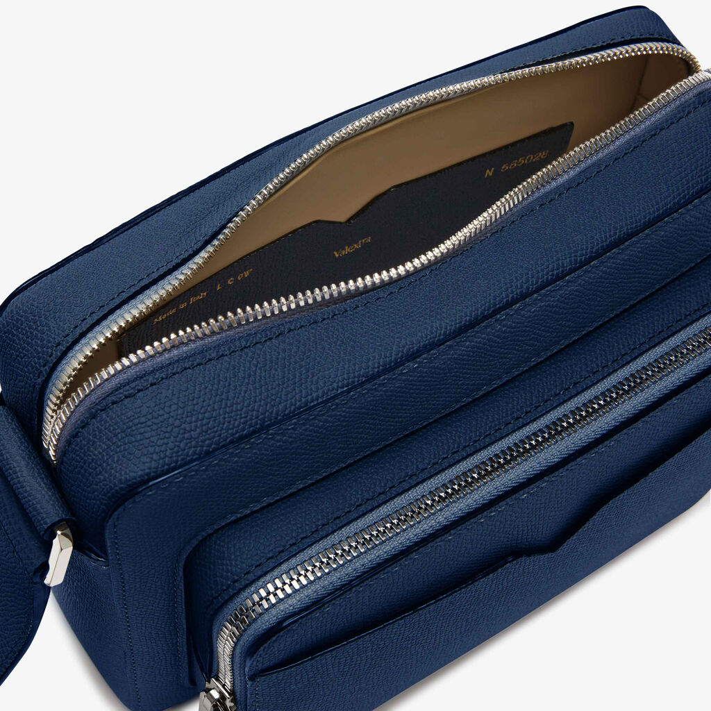 Borsa Reporter V-Line - Blu Zaffiro - Vitello VS - Valextra - 3