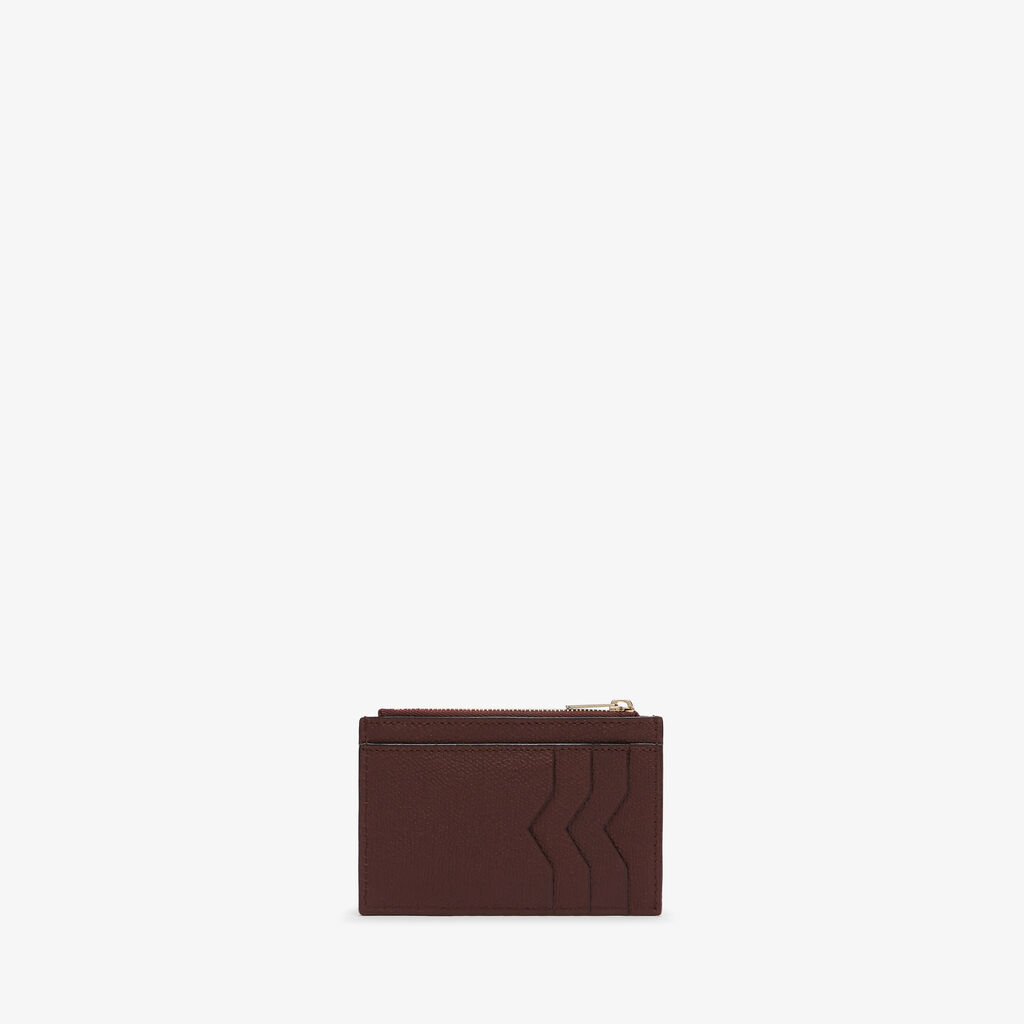 Card Holder 3CC with Zip - Coffee Brown - Vitello VS - Valextra - 1