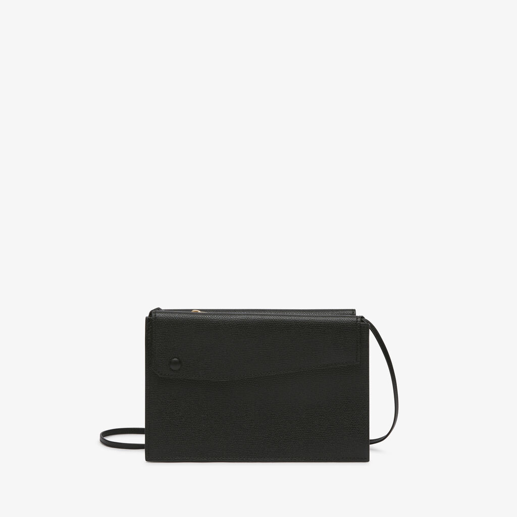 Pocket Slim crossbody bag - Black - Vitello VS - Valextra - 1