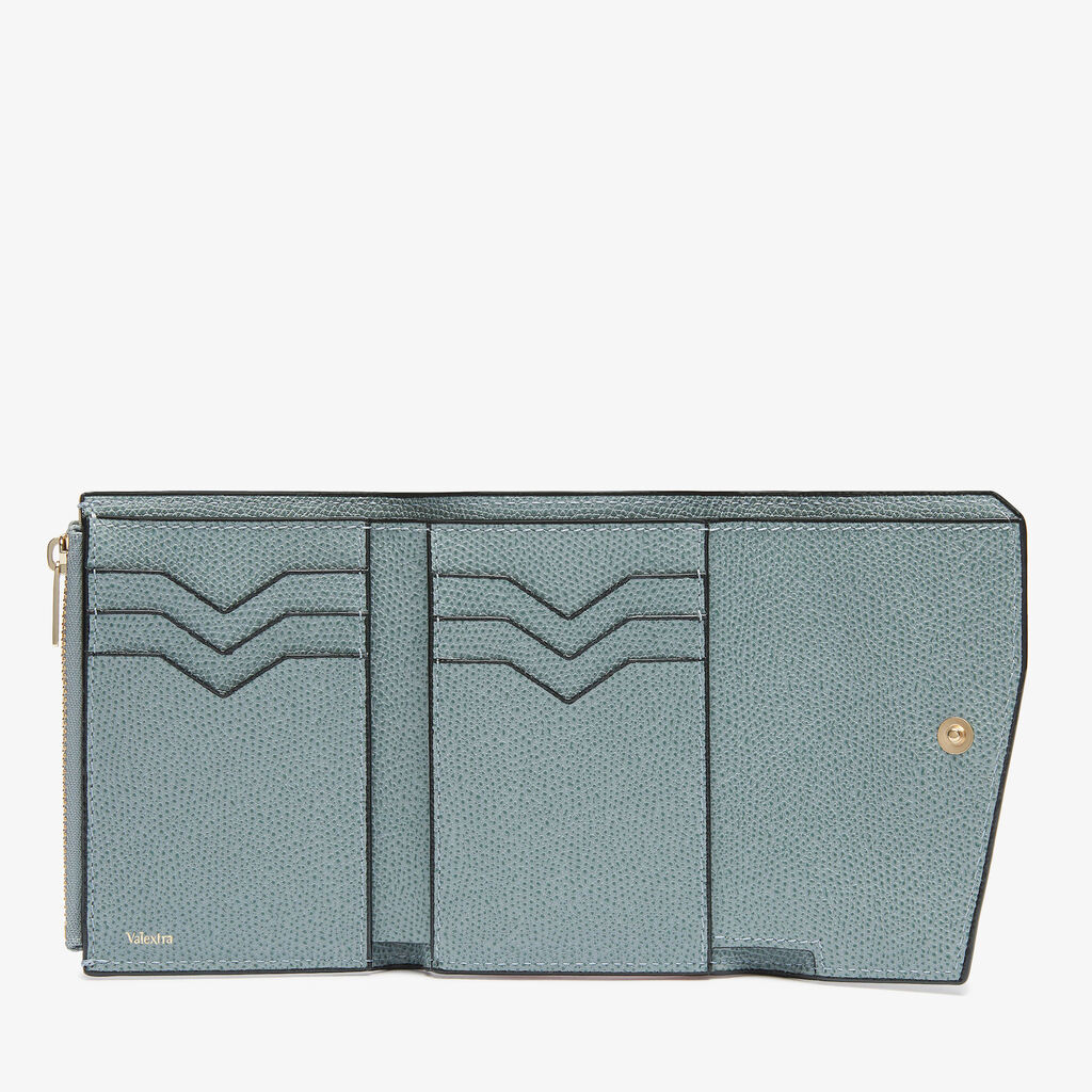 Pocket Purse 6CC - Smokey Blue - Vitello VS - Valextra - 5