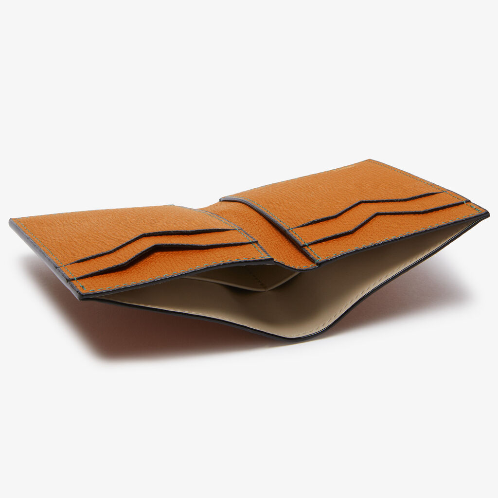 Bifold Wallet 4CC - Havana Brown - Vitello VS - Valextra - 3