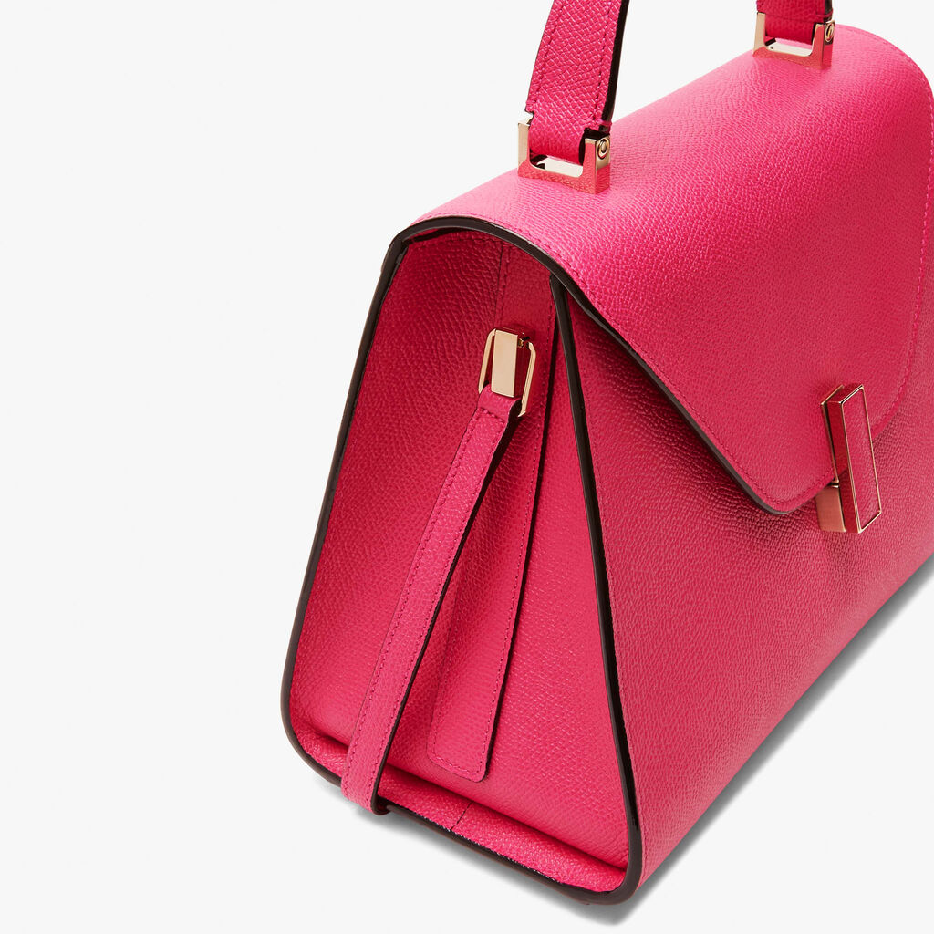 Borsa a Mano Iside Media - Rosa Bubblegum - Vitello VS - Valextra - 4