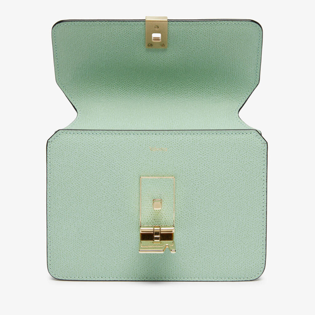 Nolo crossbody Mini bag - Aqua Green - Vitello VS - Valextra - 6