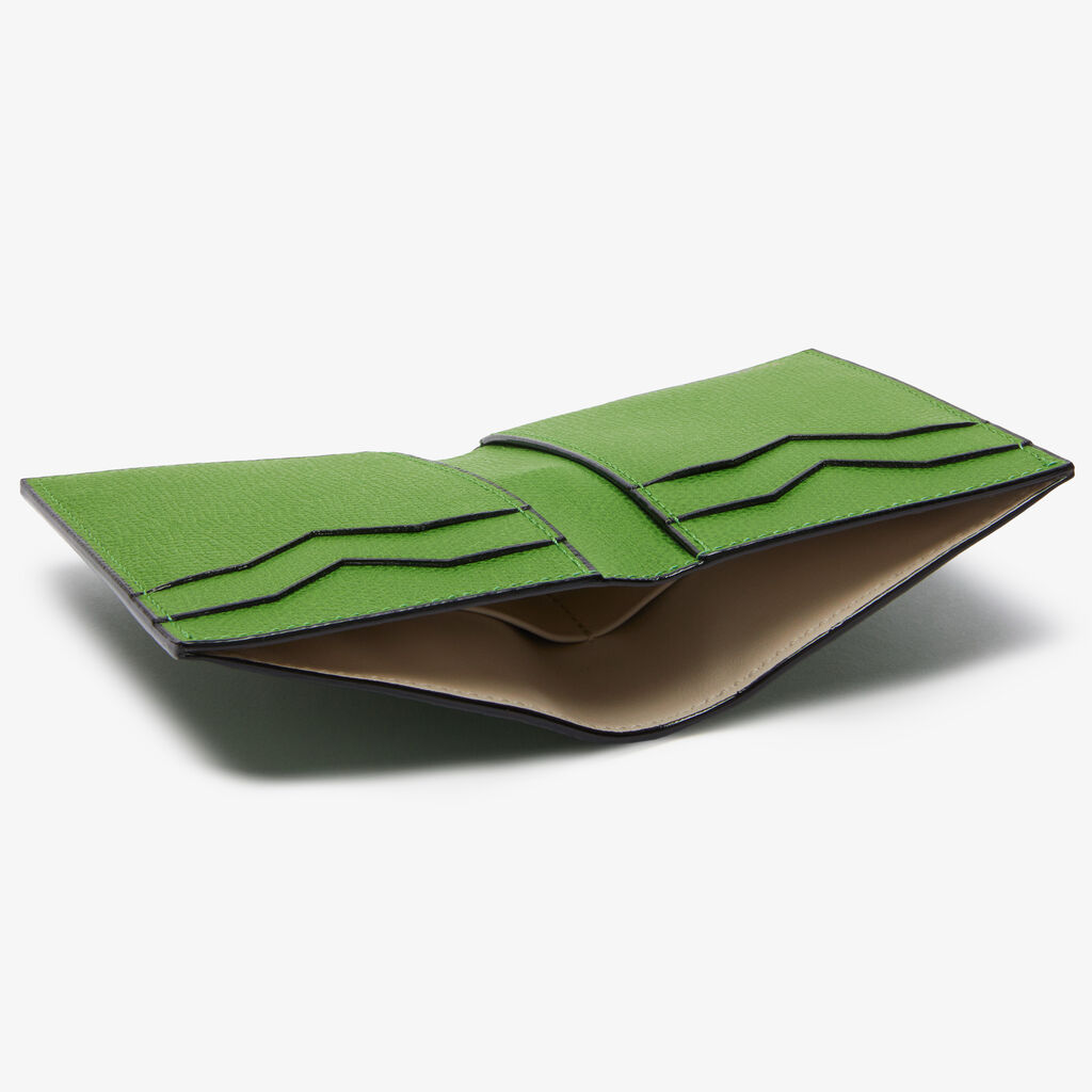 Portafoglio Bifold 4CC - Verde Prato - Vitello VS - Valextra - 3