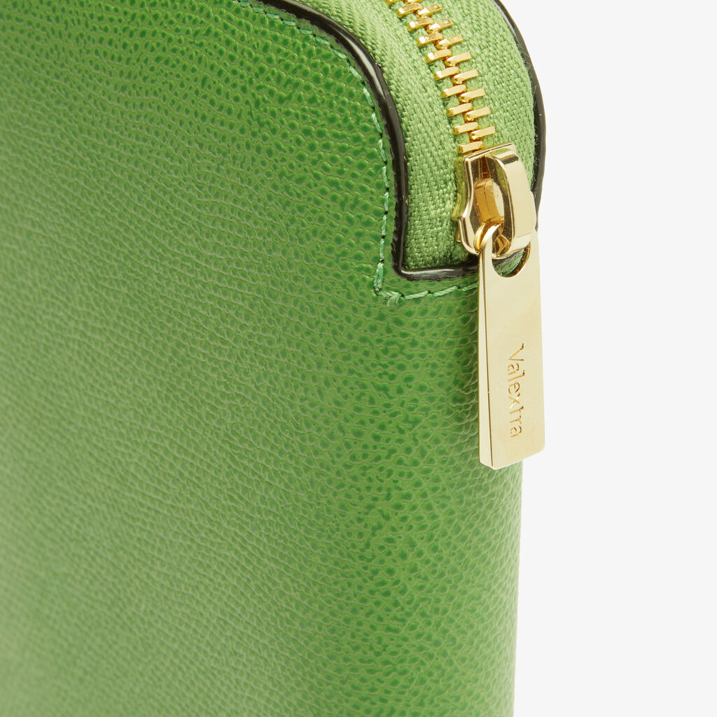 Zip Around 10 CC Wallet - Grass Green - Vitello VS - Valextra - 3