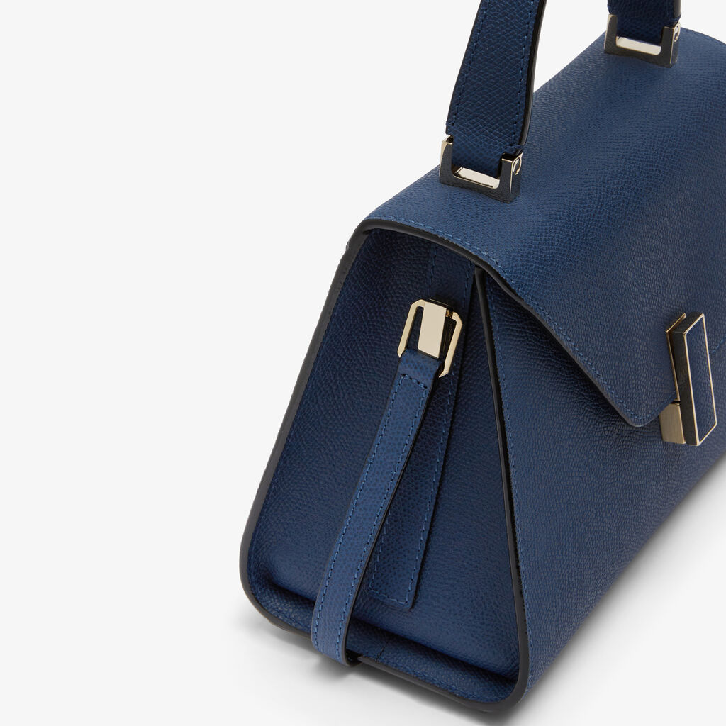 Iside Top Handle Mini Bag - Sapphire Blue - Vitello VS - Valextra - 3