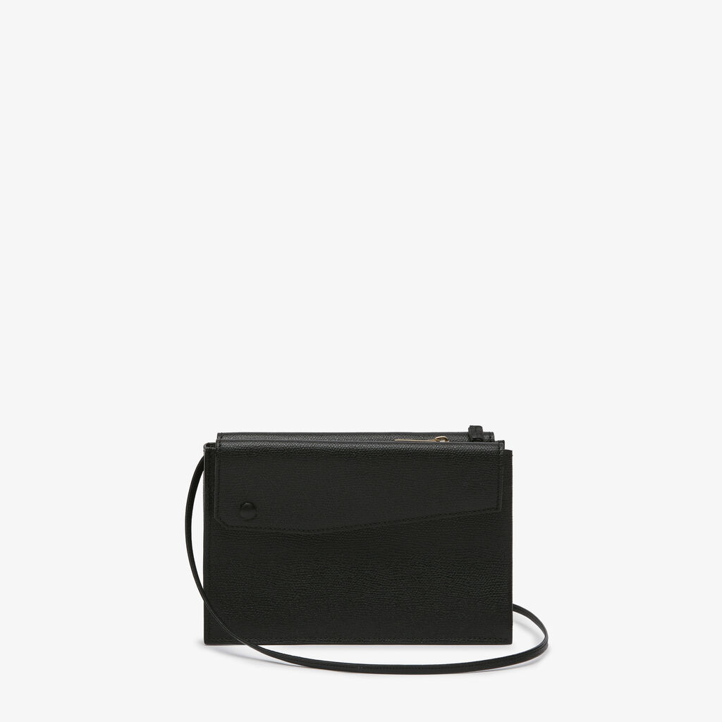 Borsa a tracolla pocket Slim - Nero - Vitello VS - Valextra - 6