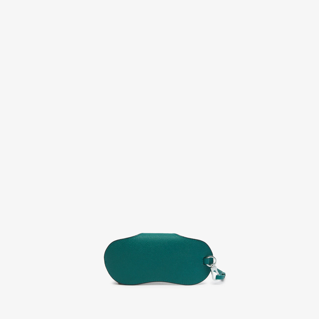 Glasses Case with Lanyard - Forest Green - Vitello VS - Valextra - 4