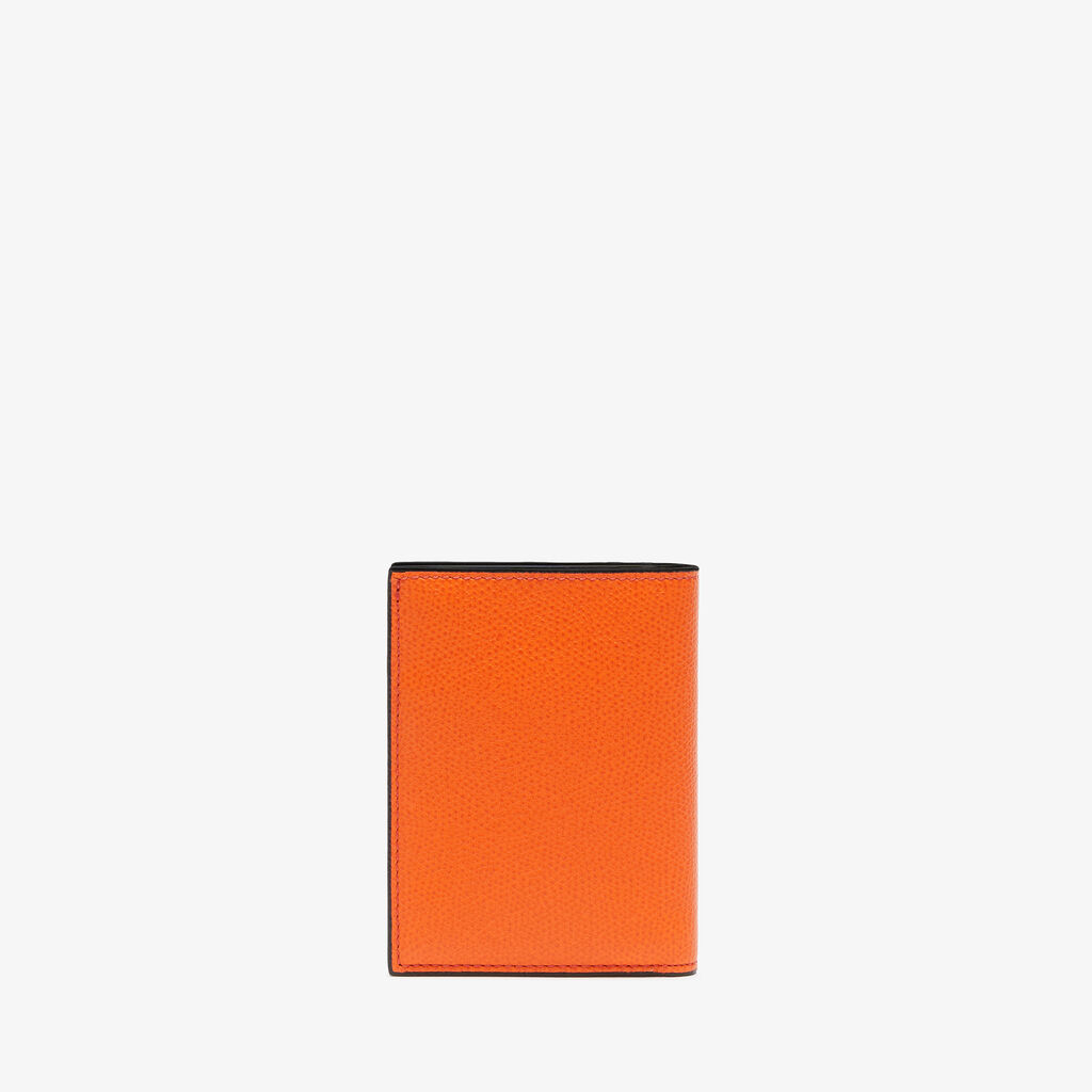 Bifold Wallet 4CC - Lobster Red - Vitello VS - Valextra - 4