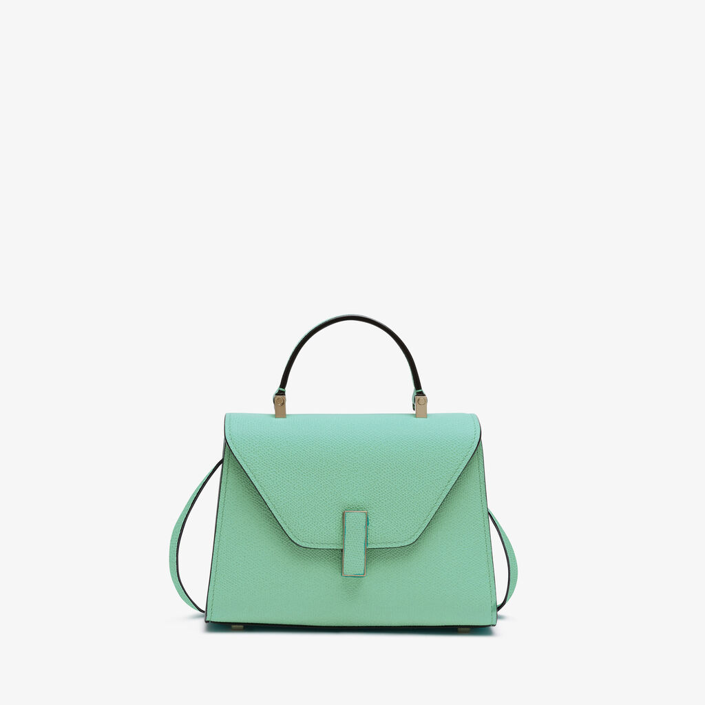 Green Leather mini bag | Valextra Iside