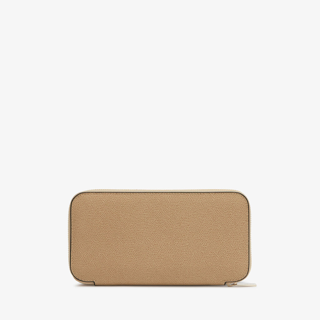 Zip Around 10 CC Wallet - Cachemire Beige - Vitello VS - Valextra - 1