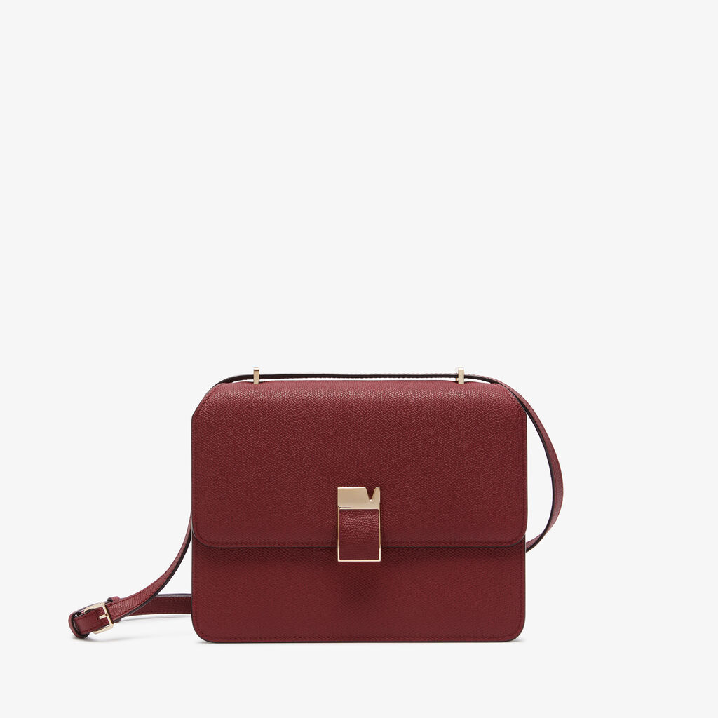 Nolo crossbody medium bag - Bordeaux - Vitello VS - Valextra - 1