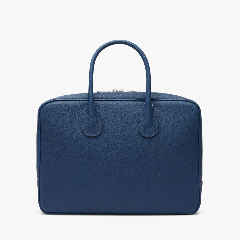 My Logo Laptop Bag - Sapphire Blue - Vitello VS - Valextra - 5