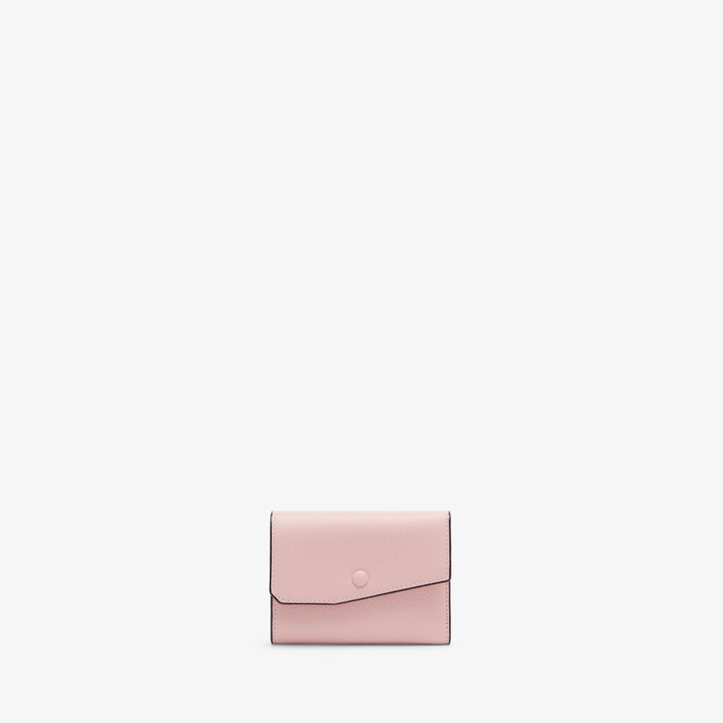 Pocket Purse 6CC - Peony Pink - Vitello VS - Valextra - 1