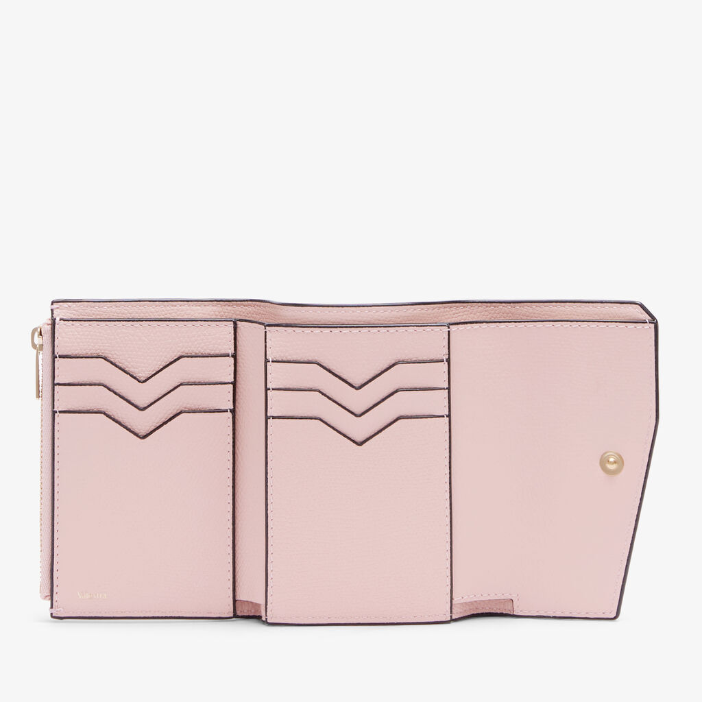 Pocket Purse 6CC - Peony Pink - Vitello VS - Valextra - 5