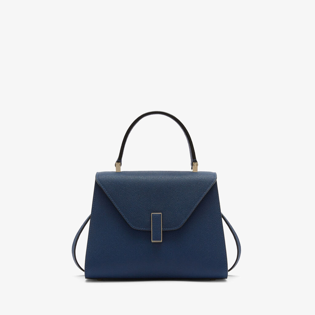 Iside Top Handle Mini Bag - Sapphire Blue - Vitello VS - Valextra - 1