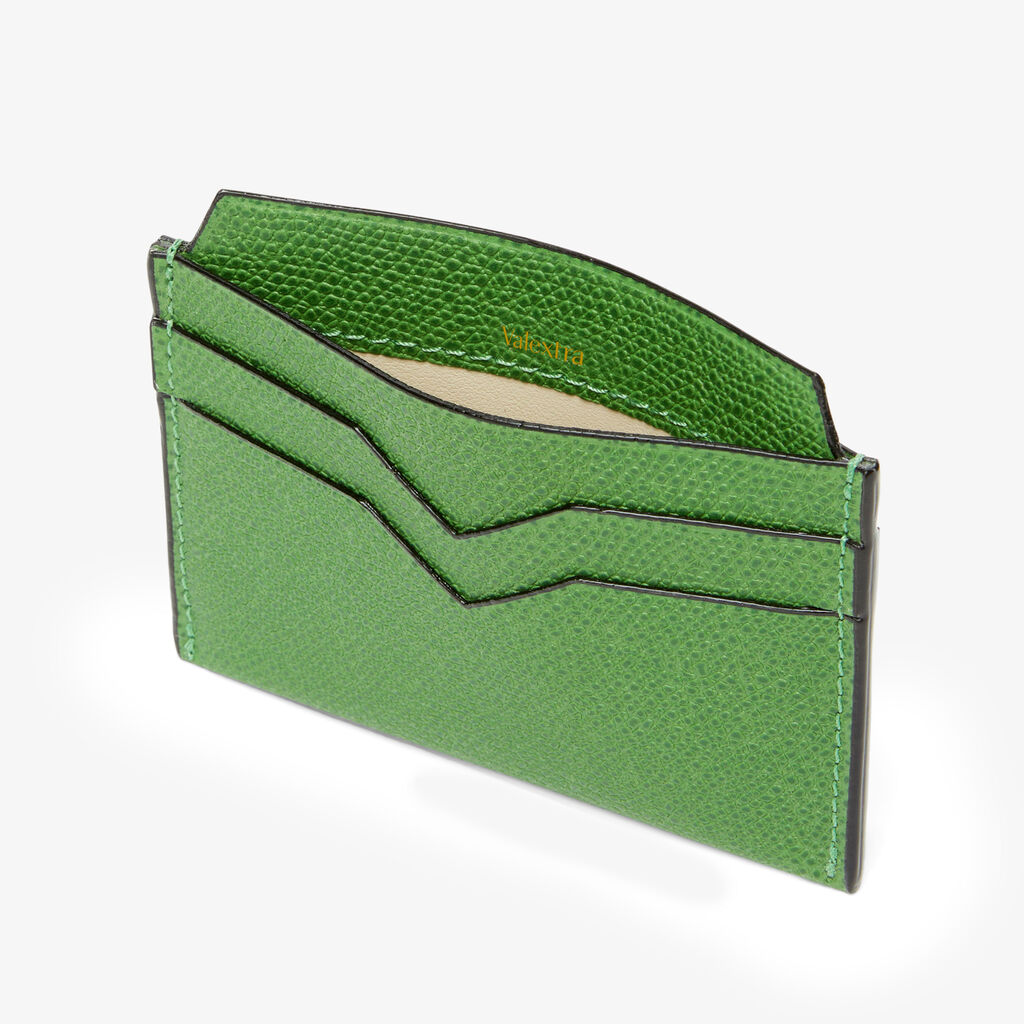4CC Card Case - Grass Green - Vitello VS - Valextra - 2