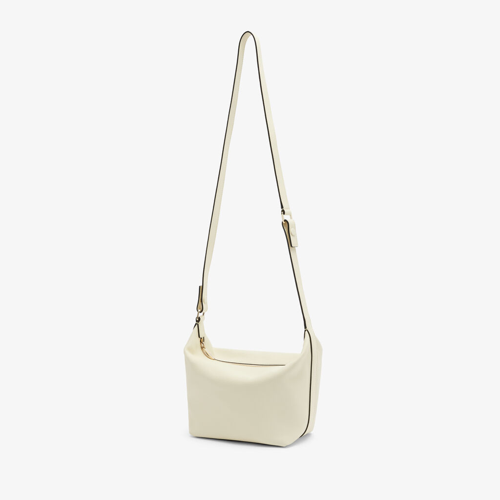 Mochi Top Handle Mini Bag - Pergamena White - Vitello Millepunte Soft - Valextra - 3