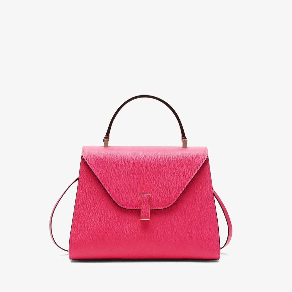 Iside Top handle medium bag - Bubblegum Pink - Vitello VS - Valextra - 1