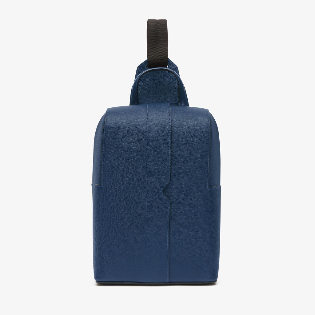 V-line One Shoulder Backpack - Sapphire Blue - Vitello VS - Valextra - 1