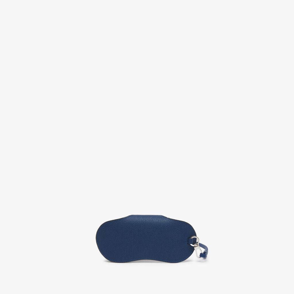 Glasses Case with Lanyard - Sapphire Blue - Vitello VS - Valextra - 4