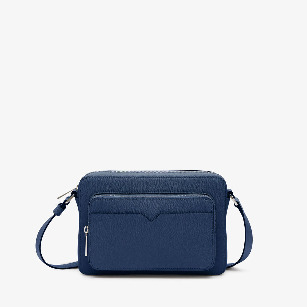 Borsa Reporter V-Line - Blu Zaffiro - Vitello VS - Valextra - 1