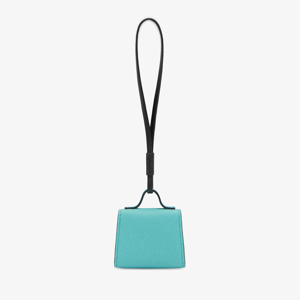 Iside Charm - Ocean Blue/Black - Vitello VS - Valextra - 3