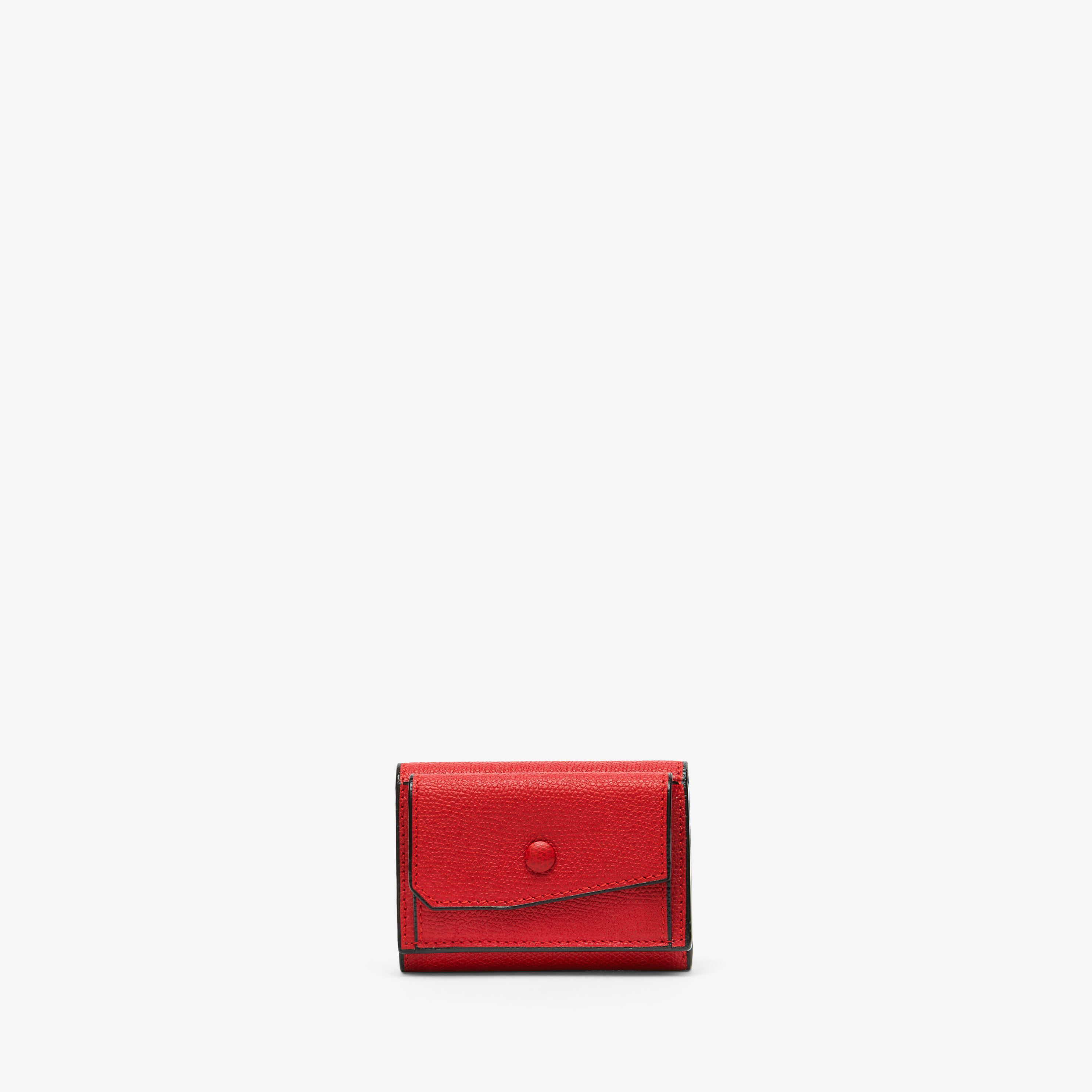 Small Wallet With Coin Holder - Red