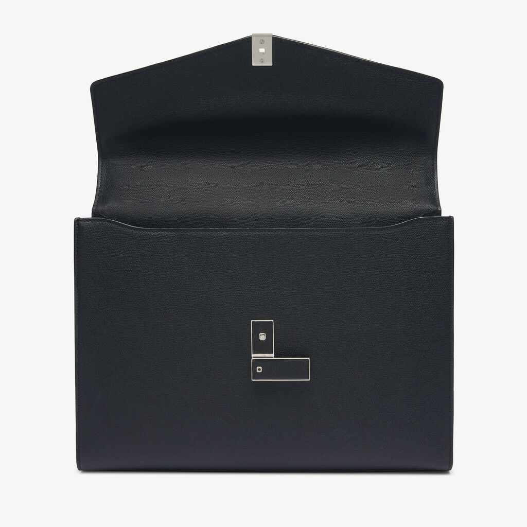 Iside Briefcase 24h - Black - Vitello VS - Valextra - 7