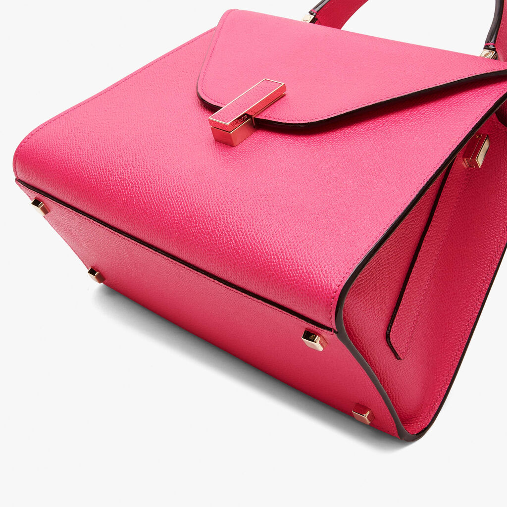 Borsa a Mano Iside Media - Rosa Bubblegum - Vitello VS - Valextra - 3