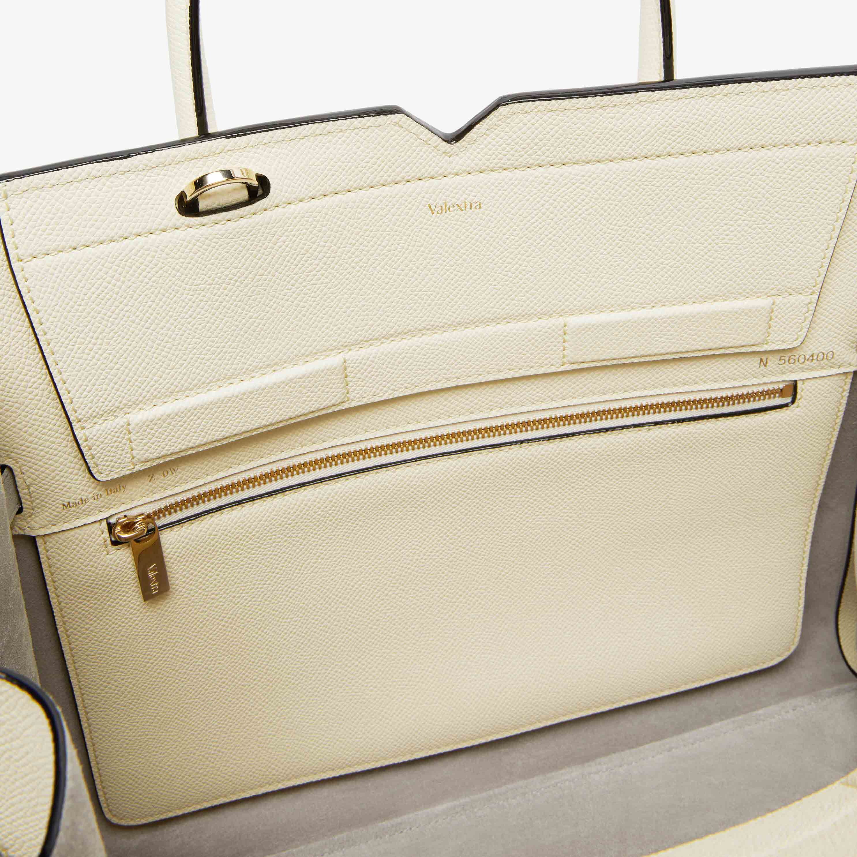 Women's White Luxury Two Handles Medium Bag | Valextra