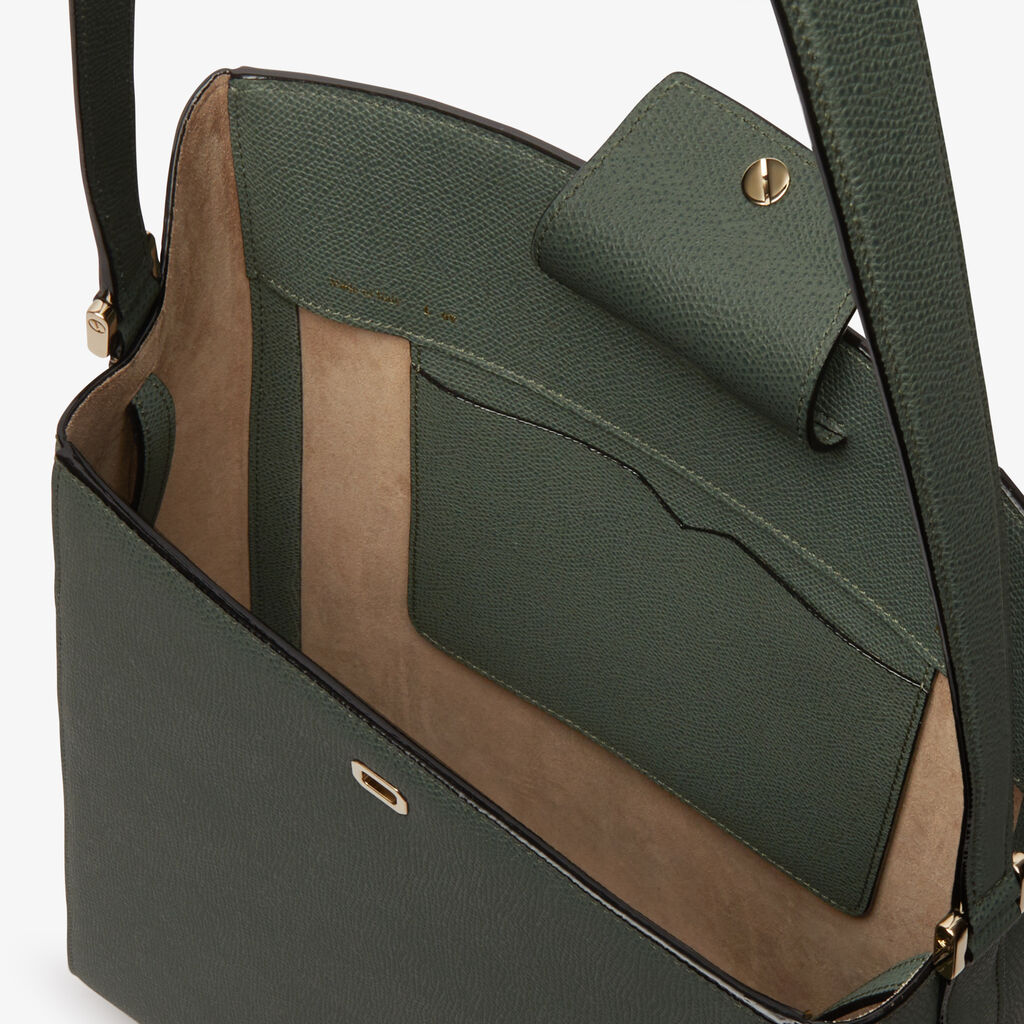 Brera shoulder bag - Musk Green - Vitello VS - Valextra - 2