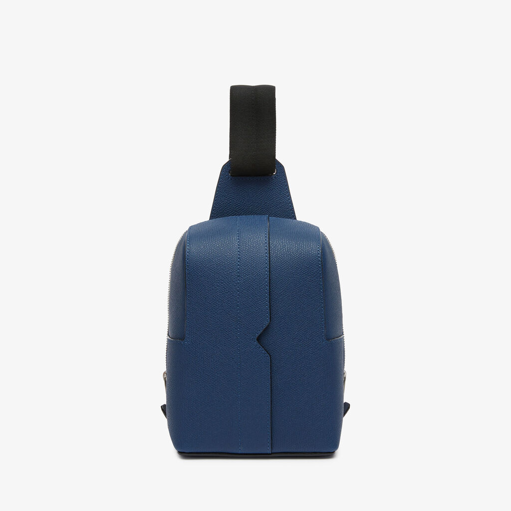 V-line One Shoulder Mini Backpack - Sapphire Blue - Vitello VS - Valextra - 1