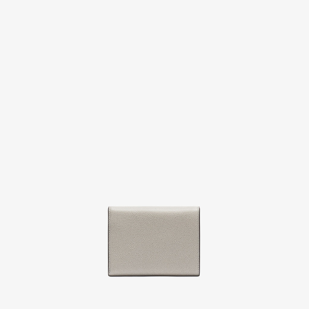 Iside Fold Wallet - Ash Grey - Vitello VS - Valextra - 3