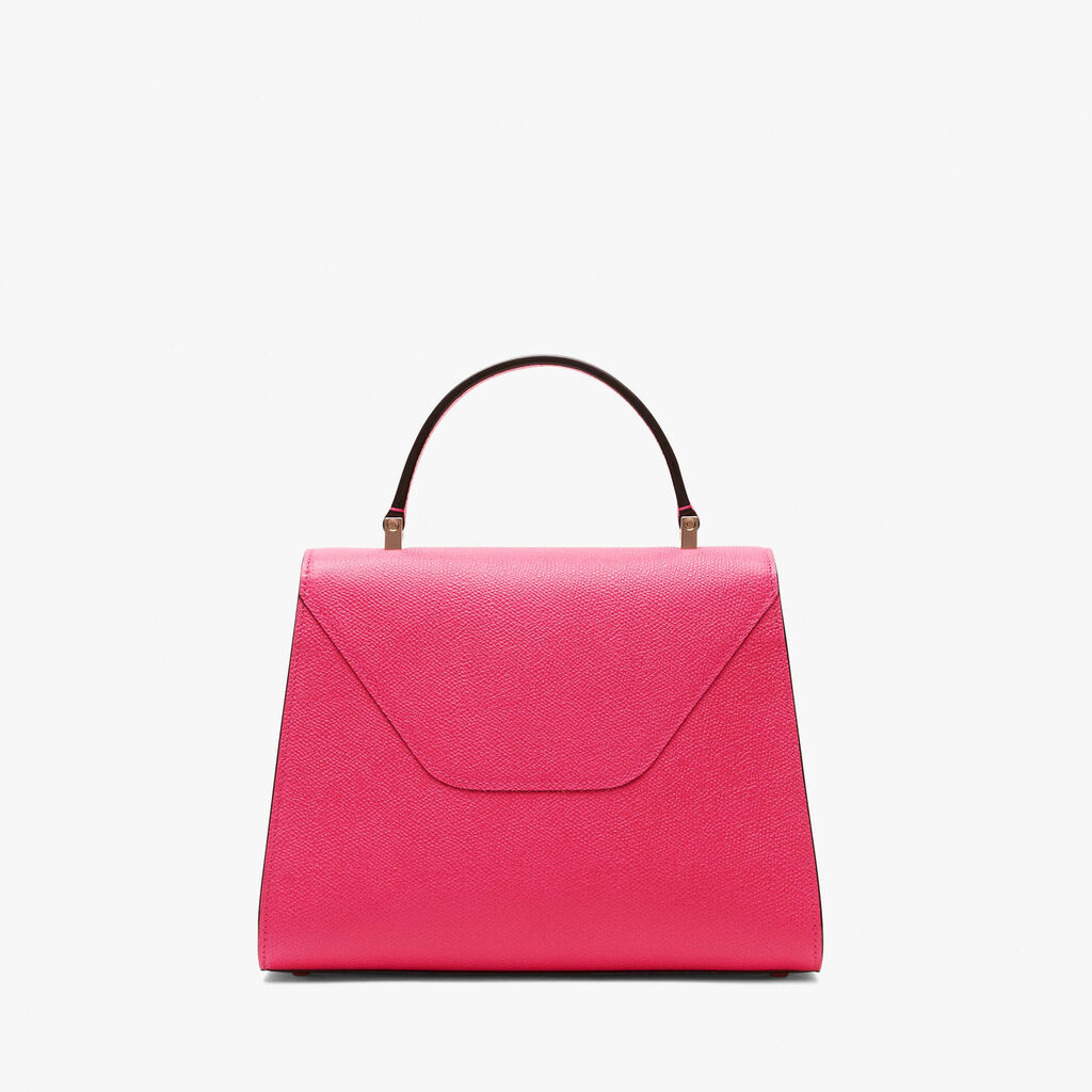 Borsa a Mano Iside Media - Rosa Bubblegum - Vitello VS - Valextra - 5