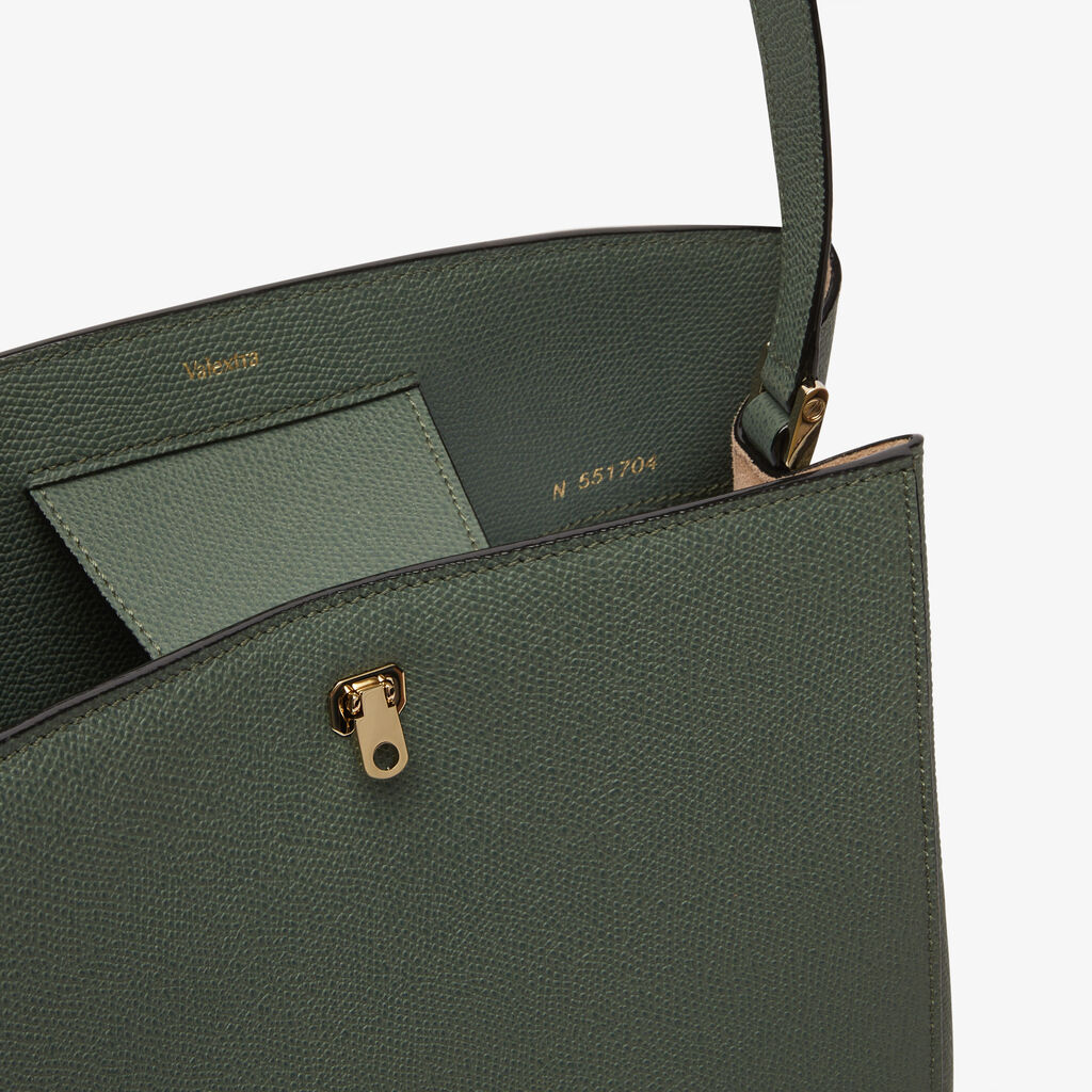 Brera shoulder bag - Musk Green - Vitello VS - Valextra - 3