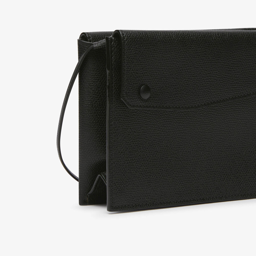 Borsa a tracolla pocket Slim - Nero - Vitello VS - Valextra - 4