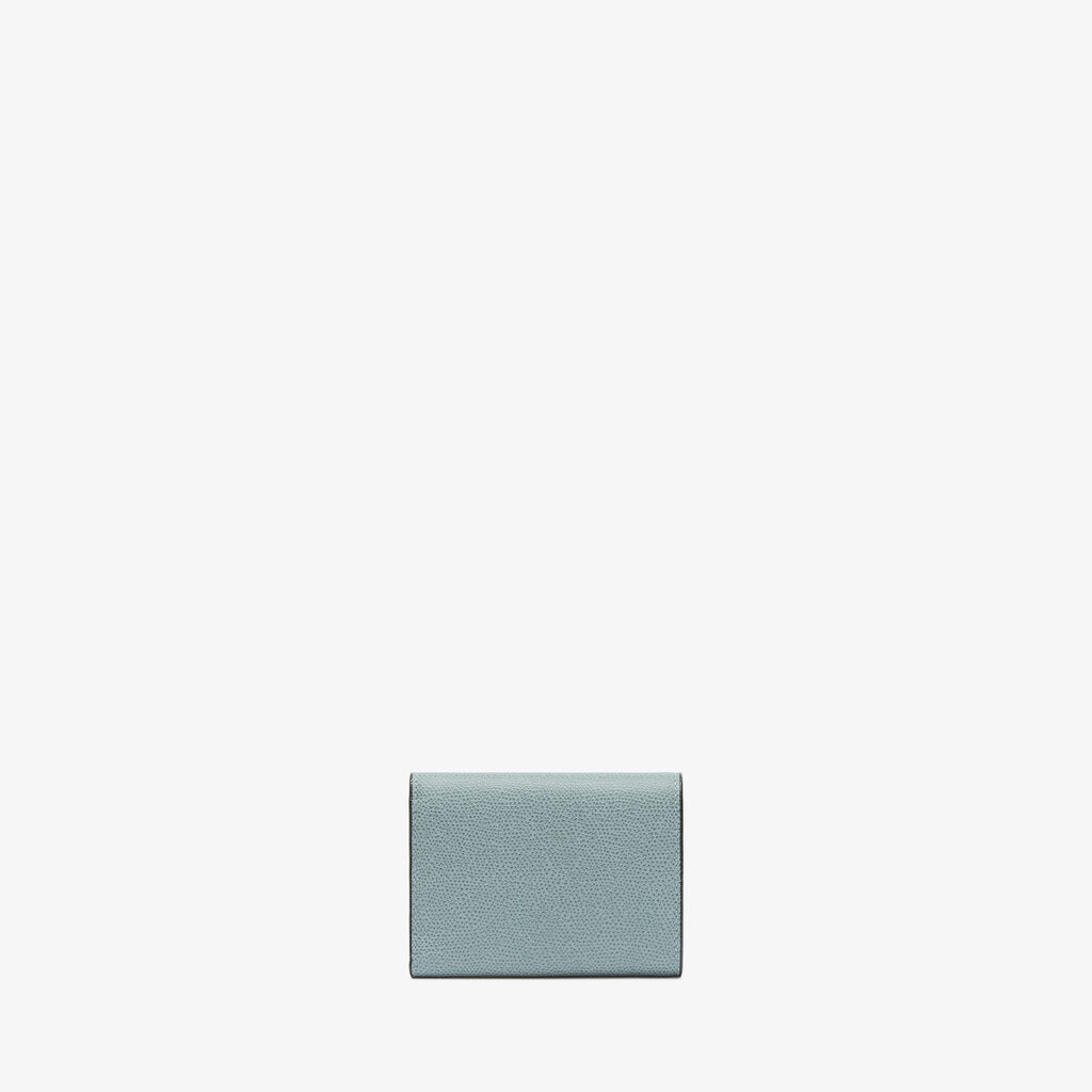 Pocket Purse 6CC - Smokey Blue - Vitello VS - Valextra - 4