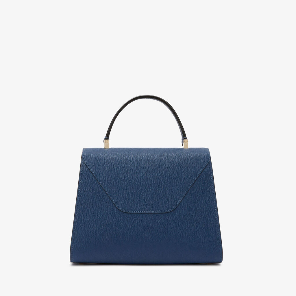 Iside Top Handle Medium Bag - Sapphire Blue - Vitello VS - Valextra - 5